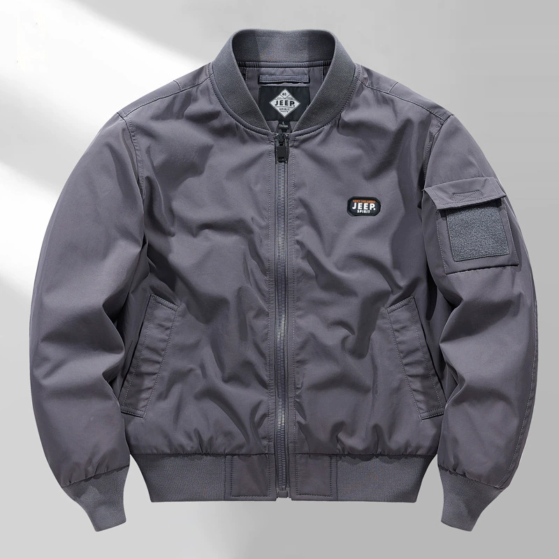 Куртка-бомбер MA1 Мужская свободная функциональная куртка больших размеров для спецодежды Молодежный бейсбольный костюм Куртка в рулоне Контроль цен 148 юаней