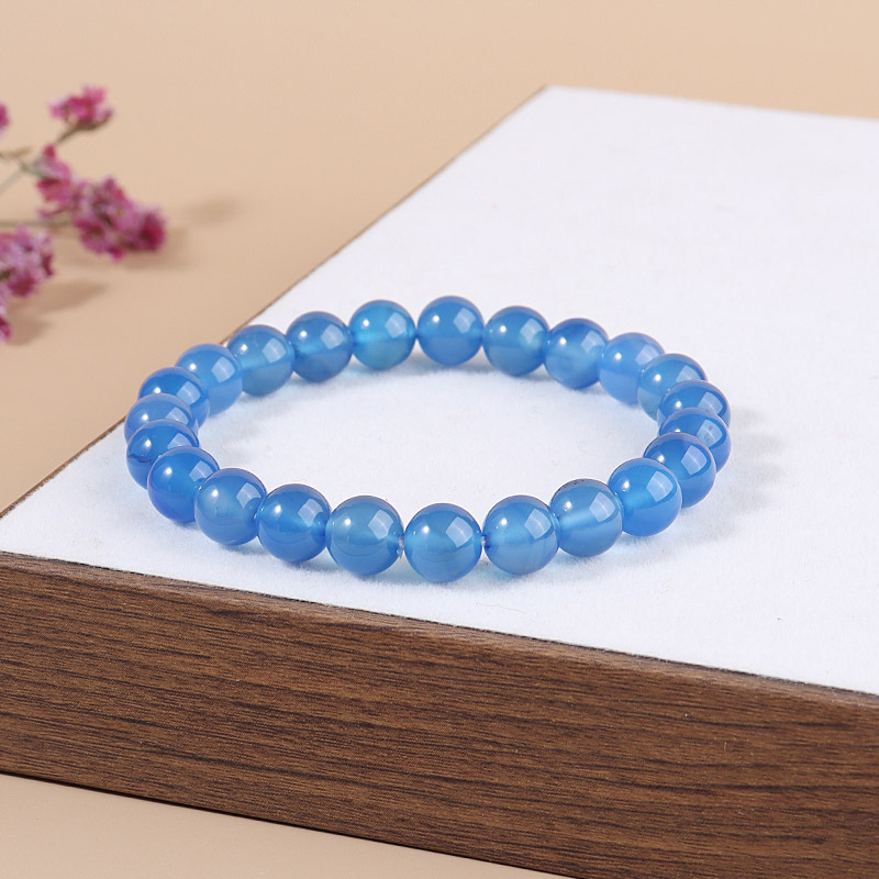 7a optimized blue agate bracelet