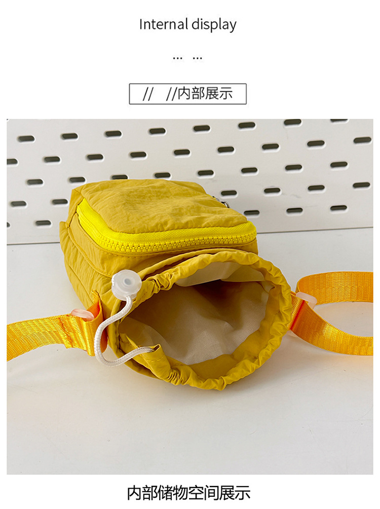 New solid-color student cycling casual women's bag, lightweight outdoor mobile phone bag and accessory bag undefined