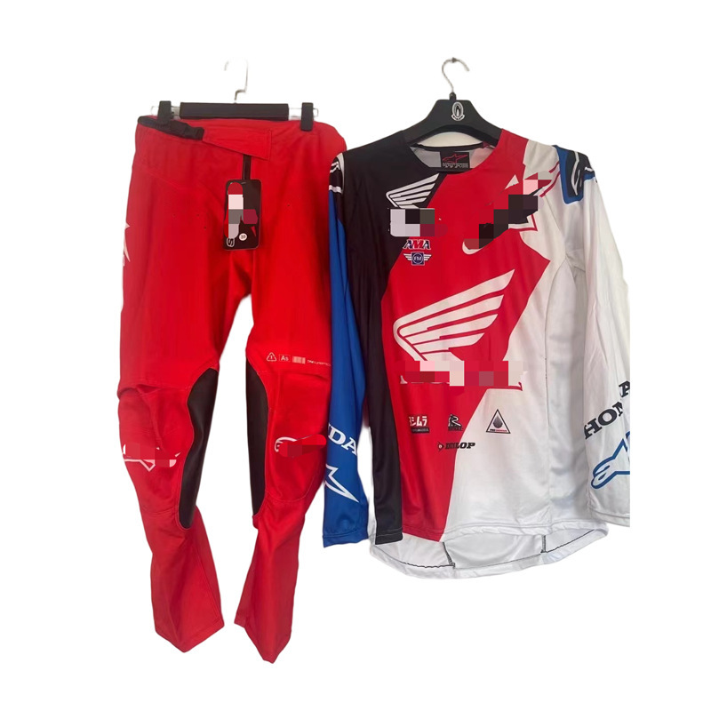 A-Star Mountain Bike Cycling Suit for Men and Women, Moisture-Wicking and Sweat-Wicking, Off-Road Motorcycle Racing Suit, Street Bike Waterproof Road Bike Suit