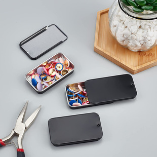 Tinplate slide iron box chewing gum push-pull box iron box throat candy iron box mini solid balm iron box