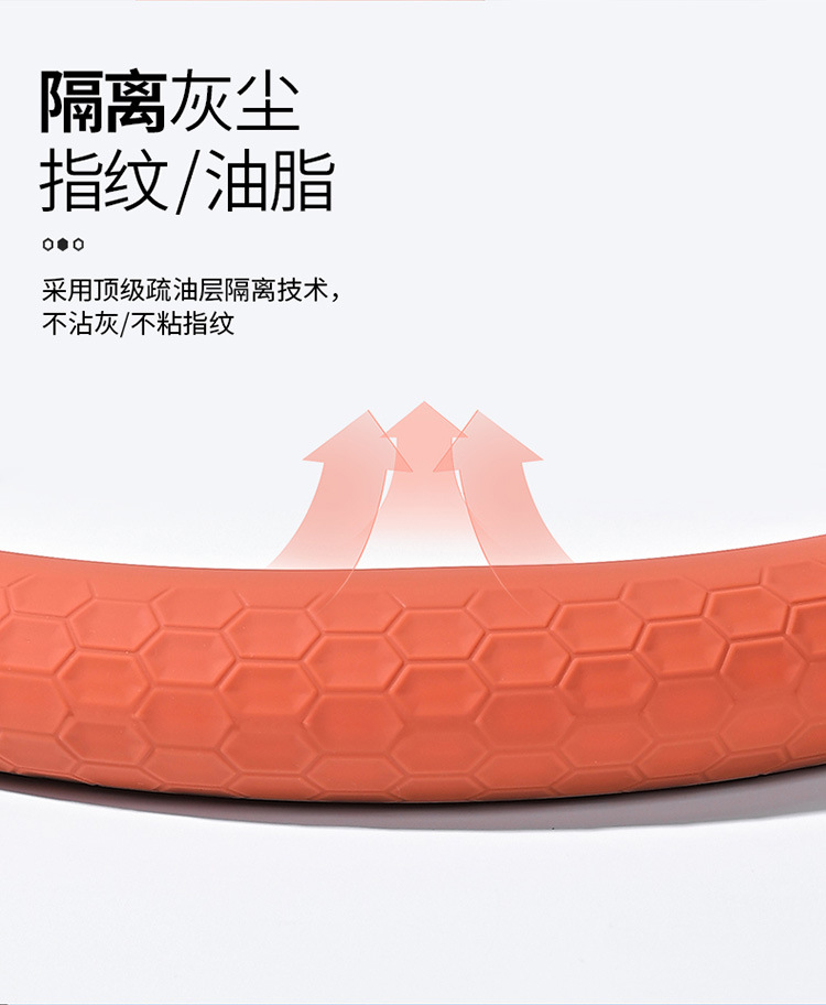 Summer Ice-Sense Ultra-Thin Car Steering Wheel Cover, Non-Slip Silicone Pattern, Universal for All Seasons, Soft for Men and Women
