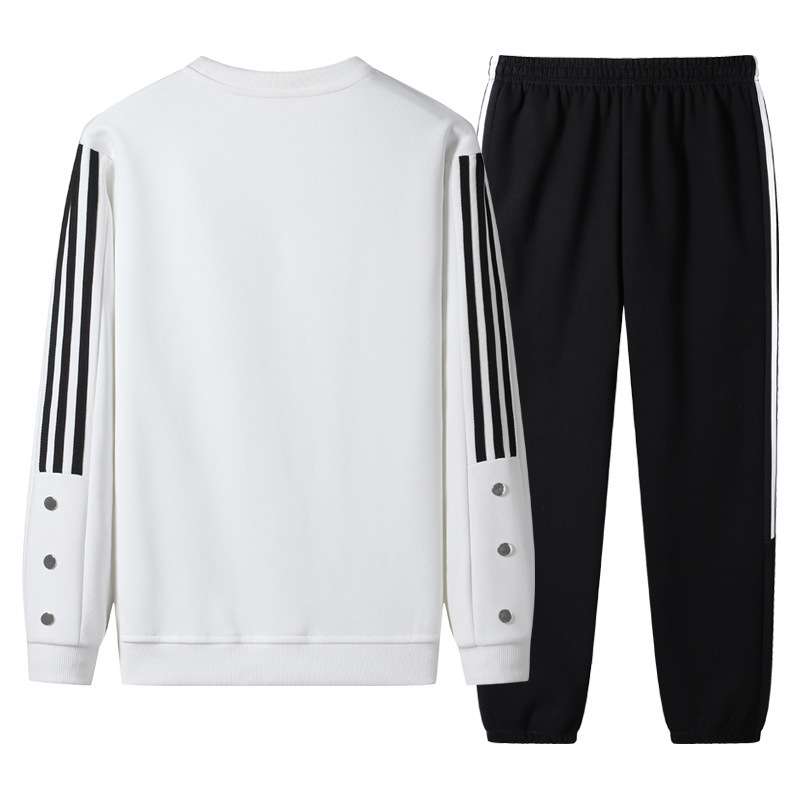 2023 otoño nuevo hermoso y cómodo cuello redondo botón decoración casual suéter traje