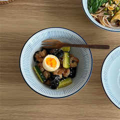 ムーニー 和風ラーメンボウル レトロ斗笠スープボウル 家庭用インスタントラーメンボウル カタツムリヌードルボウル ヌードルボウル セラミック