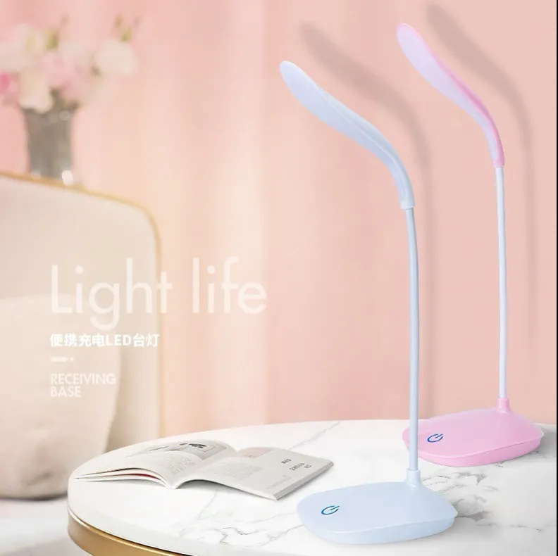 学生充電式電気スタンド充電式両用ledクリップ式電気スタンドの目保護学習寝室のベッドの机のusbクリップ|undefined