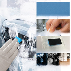 Car wash and care sponge, cleaning and water-absorbing wiping sponge, non-dust, leather, metal, glass home wiping sponge