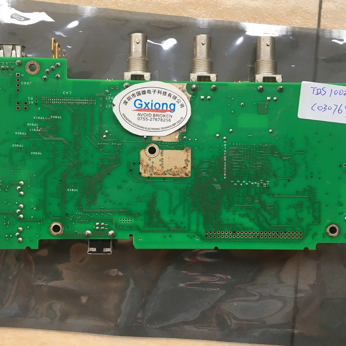 维修更换Tektronix示波器TDS1002B 2通道 60MHz TDS1002B主板