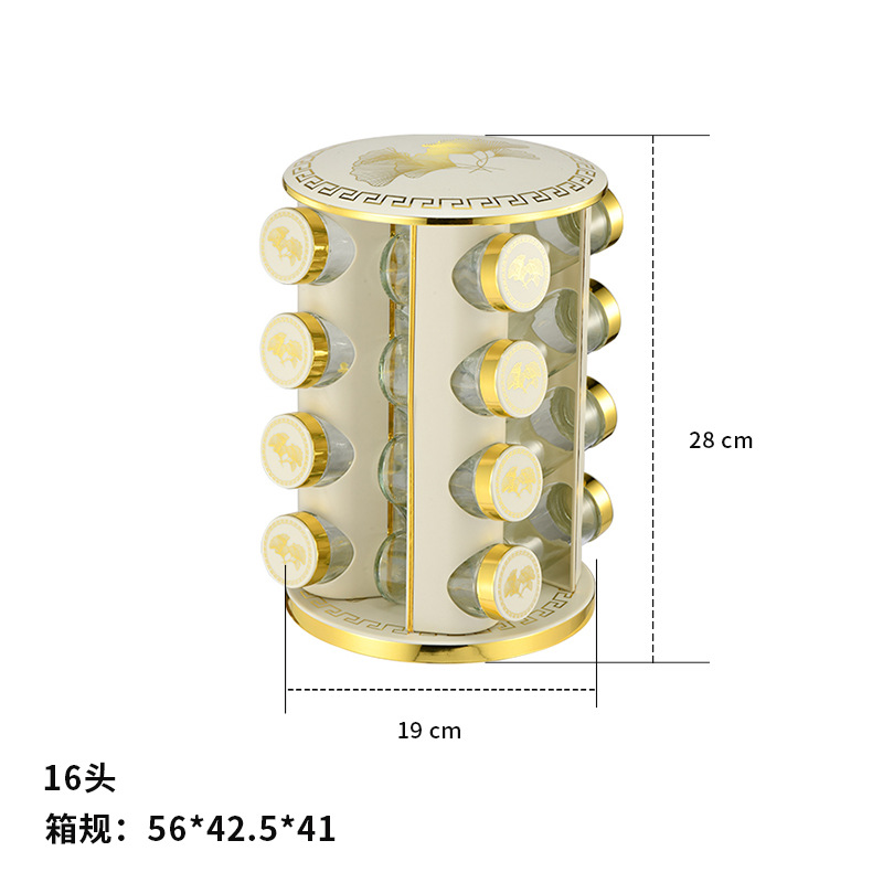 Estante de condimento giratorio redondo de acero inoxidable Estante de condimento multifunción Ginkgo biloba Phnom Penh Estante de cocina