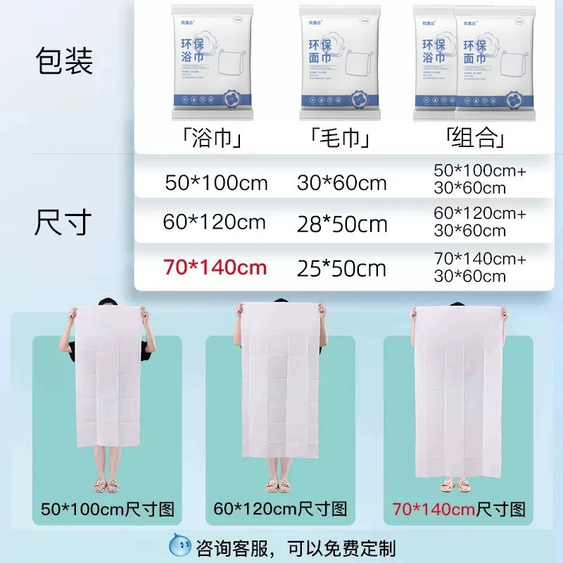 Disposable cotton towel, pack for face washing, wet wipes, increased thickness