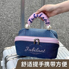 新しいカウボーイ枕バッグ化粧バッグ女性ポータブル2025新型大容量旅行手持ち洗面バッグ収納バッグ