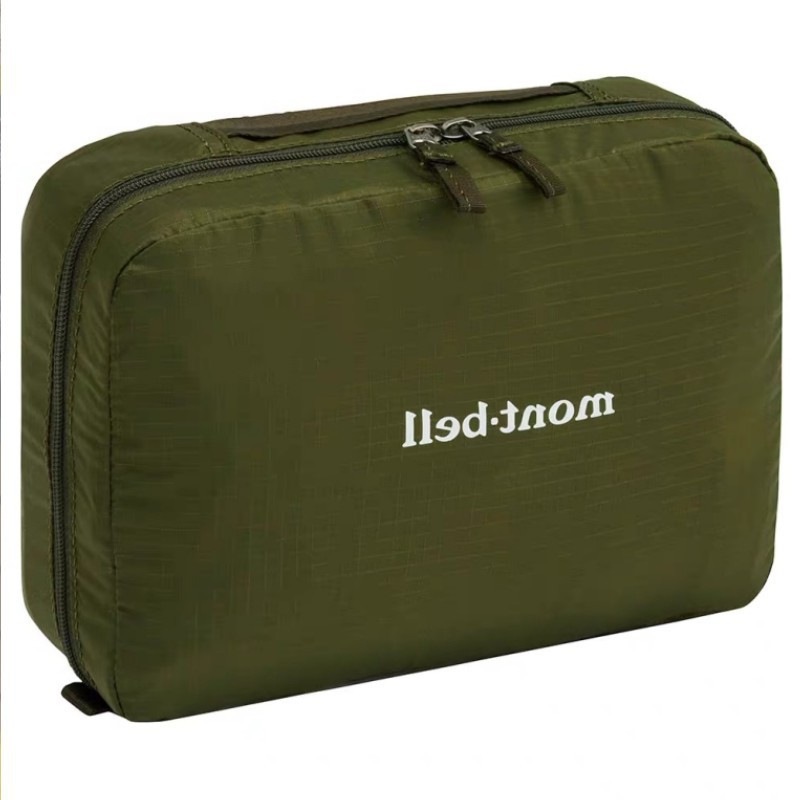 日系新款字母休闲收纳包轻便简约男女旅行洗漱化妆包多功能挂钩袋