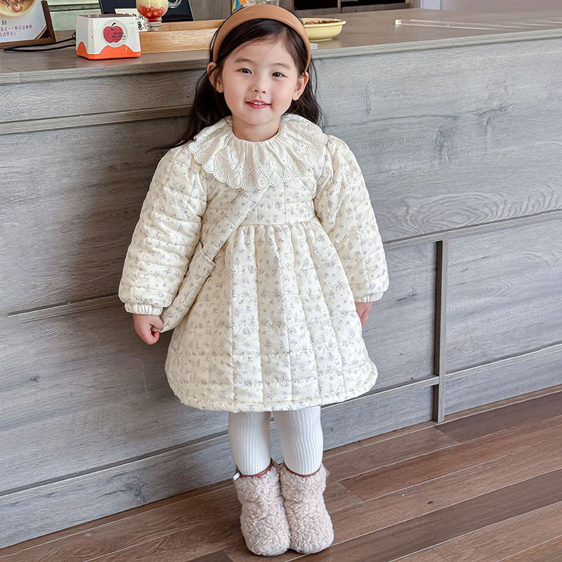HS35108 falda de algodón beige