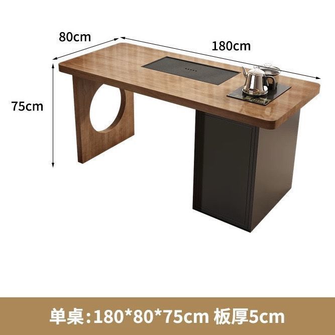 新中式实木茶桌小户型家用实木泡茶桌现代简约办公室休闲阳台茶桌|undefined