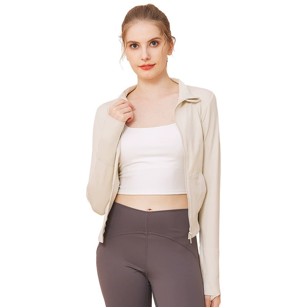 Milk white zipper top