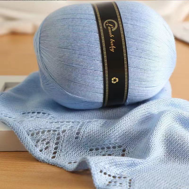 Silk cotton summer cotton lace thread hand-woven doll material bag large diy crochet wool wholesale