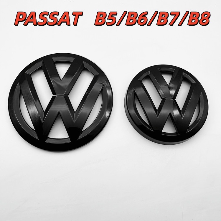 Volkswagen Blackened Car Logo for Volkswagen Passat Front/Rear Emblem B5/B6/B7/B8 (Car logo) - b5-front-and-rear-emblem