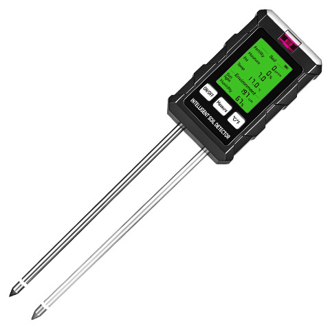Detector multifuncional de alta precisión de temperatura y humedad del suelo 6 en uno para la plantación de invernadero