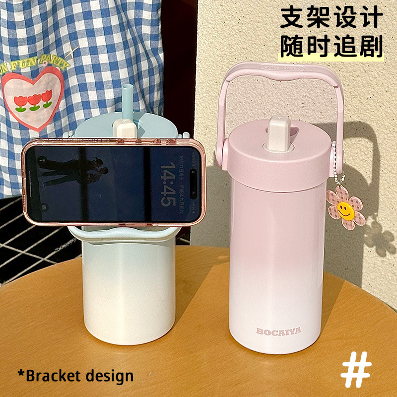 保温カップ陶磁器の内胆コップのグラデーションコップは高温に耐えます。|undefined