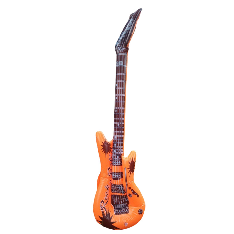 95 guitarra inflable PVC escenario apoyos simulación infantil inflable instrumento musical guitarra popular transfronteriza juguetes inflables