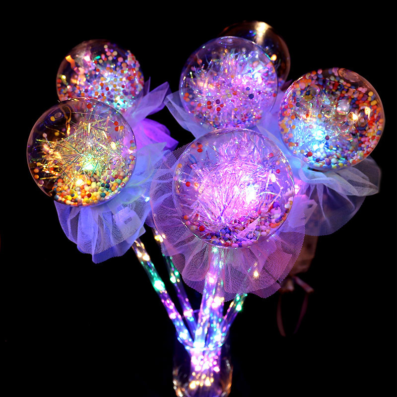 stall star sky ball magical wand bounce ball magical wand flash children‘s luminous bounce ball yiwu in stock and ready to ship