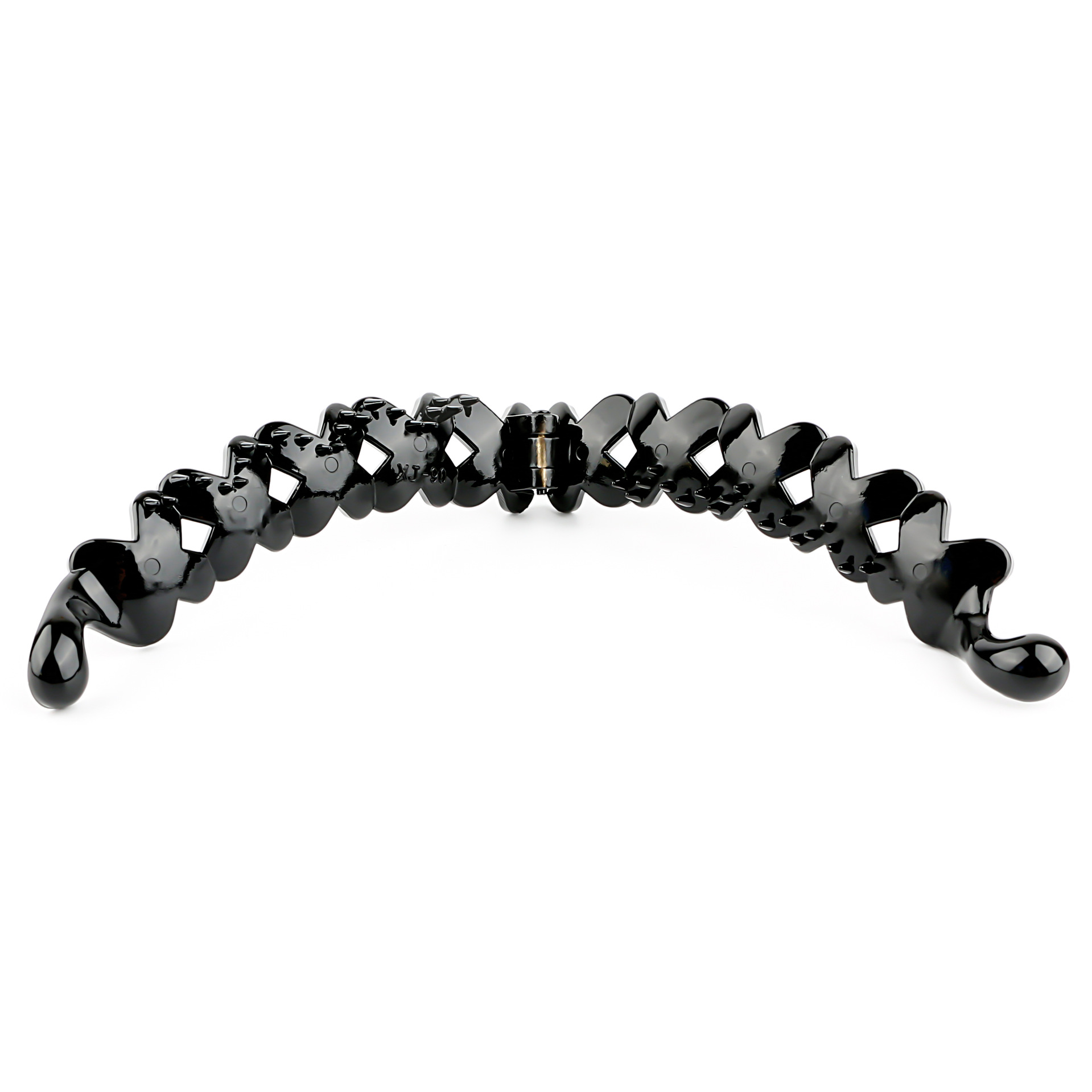 Simple Style Solid Color Plastic Resin Stoving Varnish Hollow Out Hair Claws display picture 3