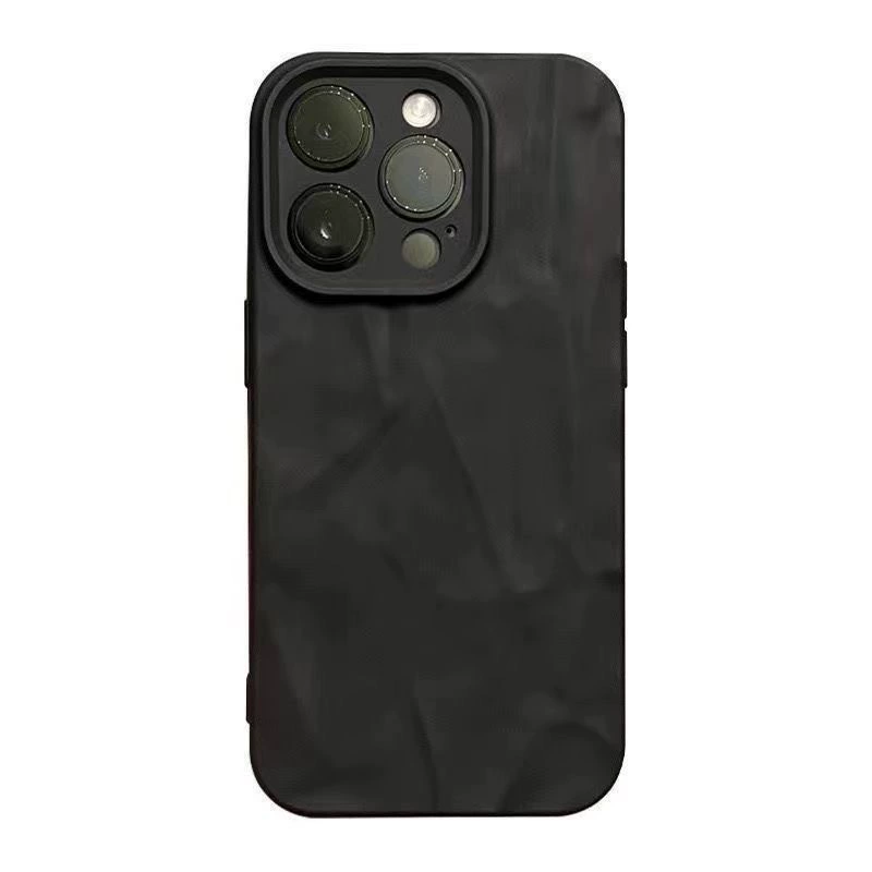Чехол для телефона (яблоко) Совместим с сериями iPhone 15/14/13, мягкий оболочный корпус с морщинами, анти-уроняющее
