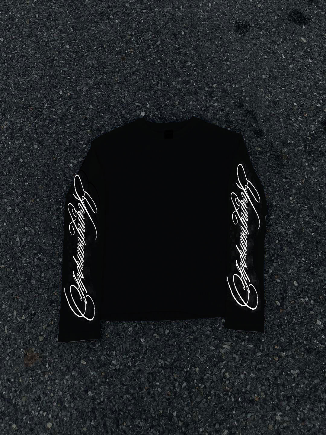 Chrome Hearts T-shirt Script Logo Long Sleeve Black