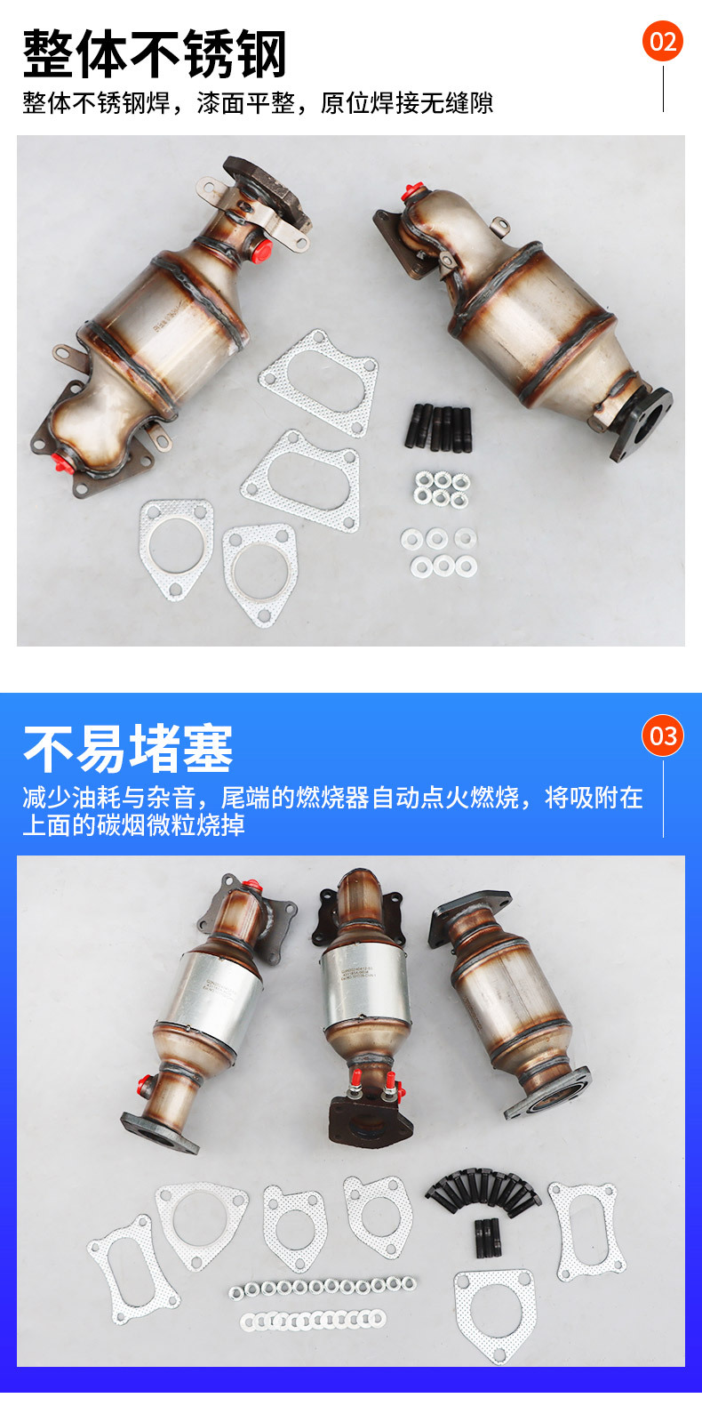Cross-Border Export Three-Way Catalytic Assembly European One European Two Suitable for Honda Accord Crv Three-Way Catalytic Converter