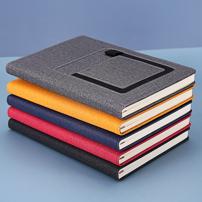 Cuaderno de negocios logotipo personalizado A5 libro de manos con bolsillo bloc de notas cuaderno de oficina papelería al por mayor