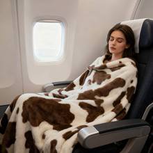 外贸库存尾单批发直播 出欧洲 兔毛 盖毯 125*150cm