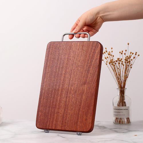 Wooden Udum tree cutting board, Sapi wood chopping board, kitchen block with handle, solid wood rolling pin, factory direct sale one piece