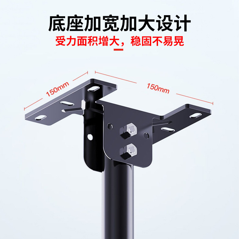 通用电视吊架伸缩旋转升降投影仪吊顶支架悬空双屏吊装壁挂架批发|undefined