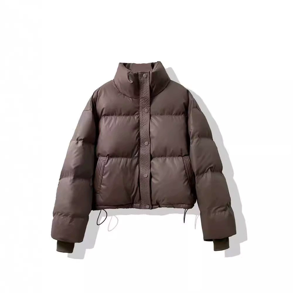 Полиуретановая короткая пуховик oversize, с увеличенной толщиной, для подростков