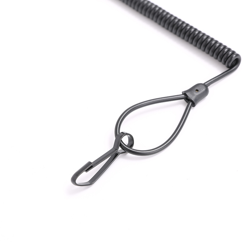 Nuevo Kevlar al aire libre táctica primavera pistola cuerda antirrobo anti-Pérdida anti-corte nylon tarea cuerda Cámara primavera cuerda fábrica