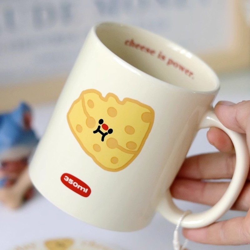 かわいいクリームチーズセラミックマグカップの親友ミルクマグカップ350ml 1個|undefined