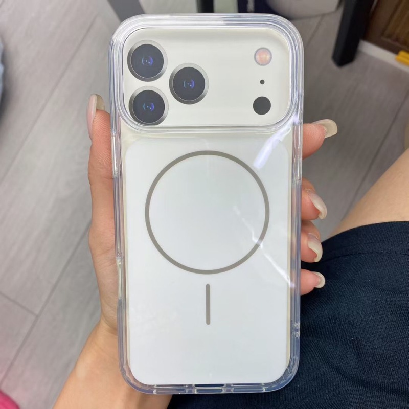 适用苹果17磁吸手机壳17promax透明渐变色|undefined