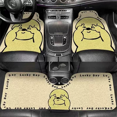 Avtomobil döşəmə paspasları — Car Mats - zx-cute-cartoon-car-floor-mats-16-5060-front-foot-wire-loop-self-cut