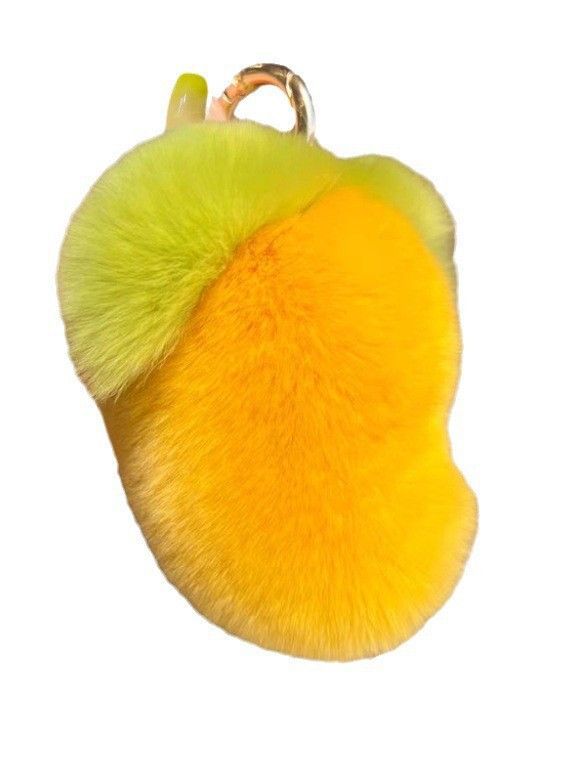 Real Rex piel de conejo mango coche llavero colgante ins lindo peluche muñeca bolsa regalo