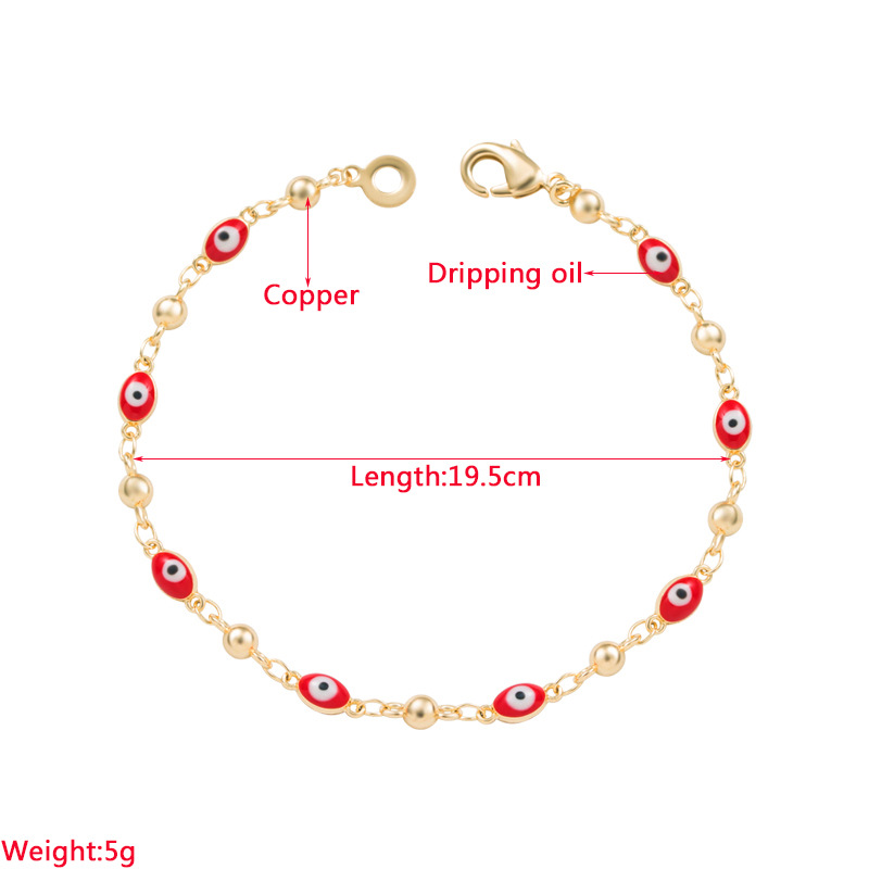 Fashion Devilu0027S Eye Copper Bracelets Enamel Copper Bracelets