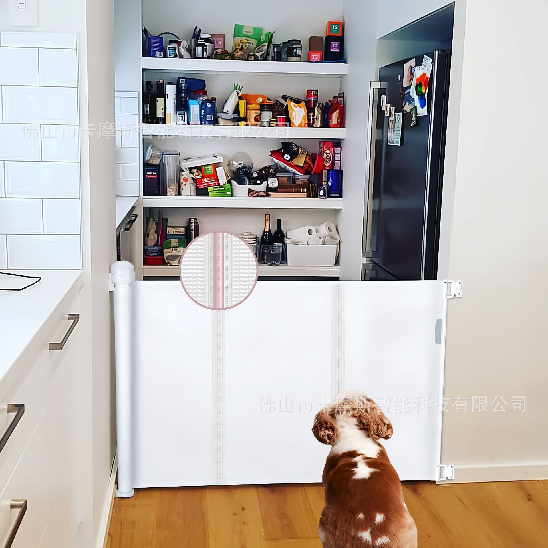 Special Pet Fence for Dog Stopper Non-perforated Telescopic Fence Anti-cat Gate Fence Household Indoor and Outdoor Baffle Staircase