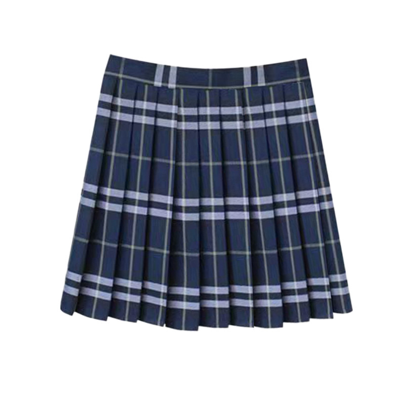 48CM现货内衬安全裤制服格子学院日系百褶班服校服学生短半身女裙|undefined