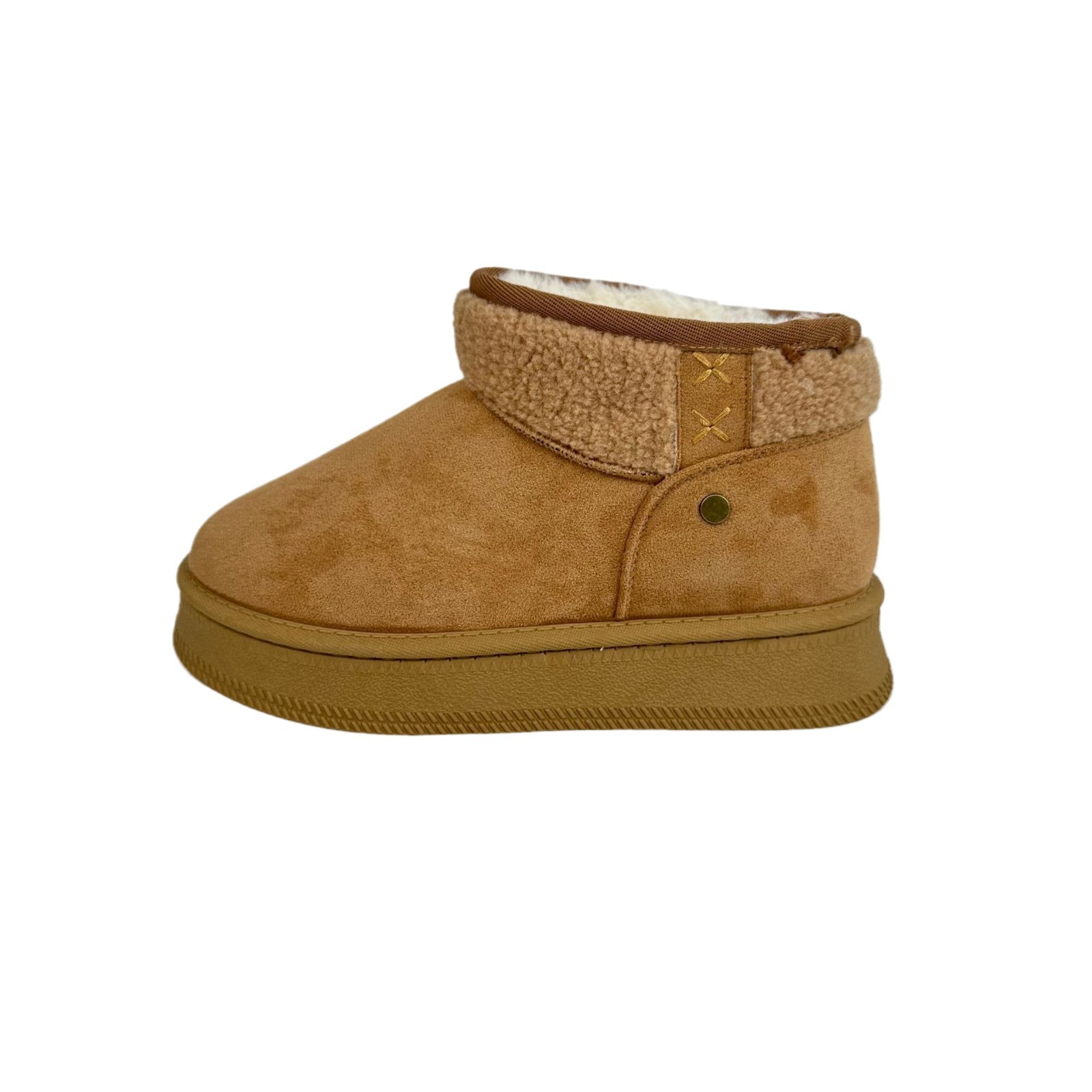 Zapatos de nieve de invierno de mujer con botas de terciopelo calientes versátiles 2024 nuevos zapatos de algodón de terciopelo grueso image 6