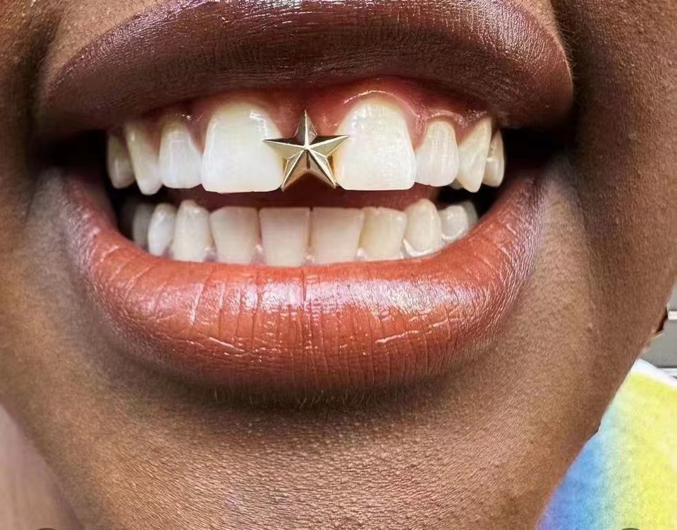 1g Weight Hip-Hop Star Copper Unisex Grillz