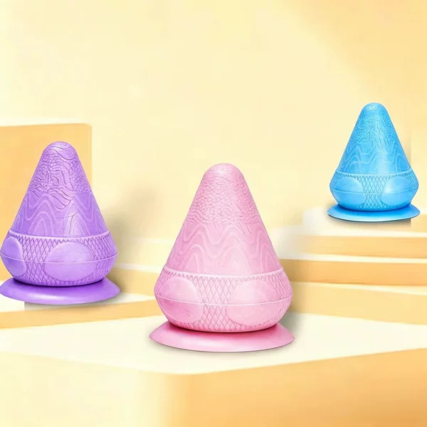 Adsorption Massage Ball Adsorption Ball Ceramic Tile Glass Portable Fascia Ball Conical Design Adsorbable Tpe Soft Glue