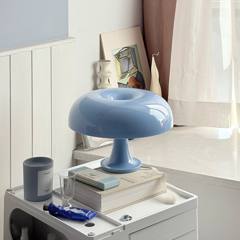 Popular Internet Celebrity Big Mushroom Table Lamp Living Room Bedroom Decorative Table Lamp Night Light Charging Dimming High-End Atmosphere Light