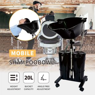 Cross-border shampoo basin hair salon vertical thickened double barrel electric shampoo bed portable portable wash basin factory direct sales