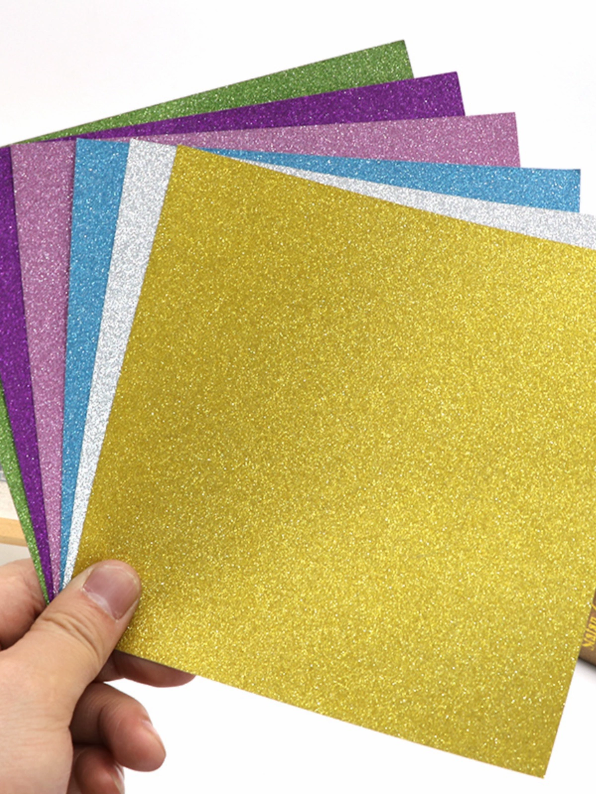 Квадрат 11- 15cm блестящий детский блестящий оригами цветная бумага с блестками роза сложенная бумага картон