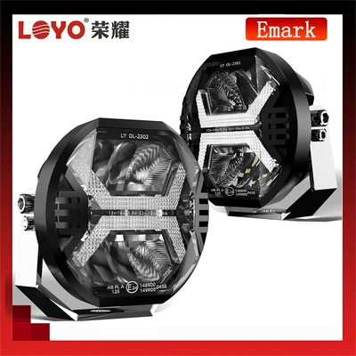 Cross-Border New Model 4inch 5.75inch Led Work Light Driving Light Modified Headlight Off-Road Work Front Headlight (İşçi projektorları) - 4-inch-work-lamp-white-day-running-lamp-single-installation