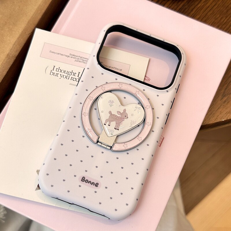 Suitable for Apple 17 Mobile Phone Case iPhone 18 Promax Cute Deer 13 Magnetic Stand 15 High-Looking Cartoon Suitable for Apple 17 Mobile Phone Case iPhone 18 Promax Cute Deer 13 Magnetic Stand 15 High-Looking Cartoon