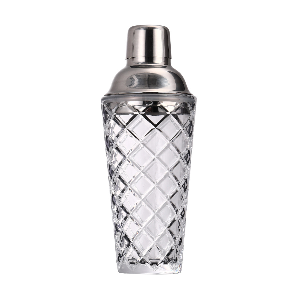 실버 마름모 유리컵